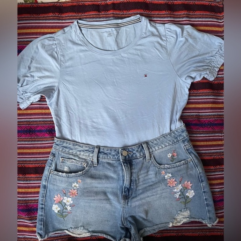 Tommy Hilfiger Sky Blue Short Sleeve Tee